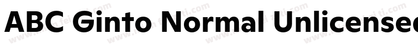 ABC Ginto Normal Unlicensed Trial字体转换